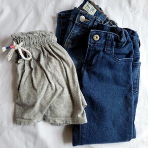 Girls Jeans and Skort - size 5